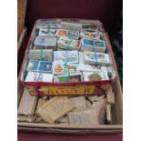 A Large Quantity of Complete Sets of Cigarette Cards, (one box) plus another tin full of complete