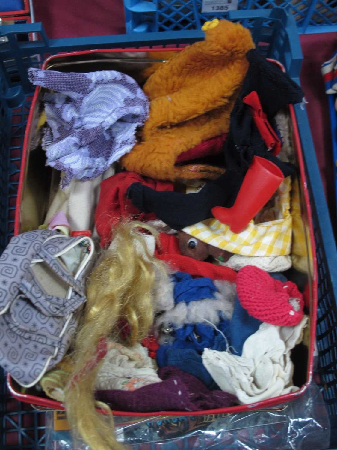 Sindy Doll, circa 1960's, others, vintage clothing:- One Box and One Tray some marks to hands and - Image 4 of 5