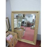 Painted Pine Framed Rectangular Wall Mirror, 100 x 88cm.