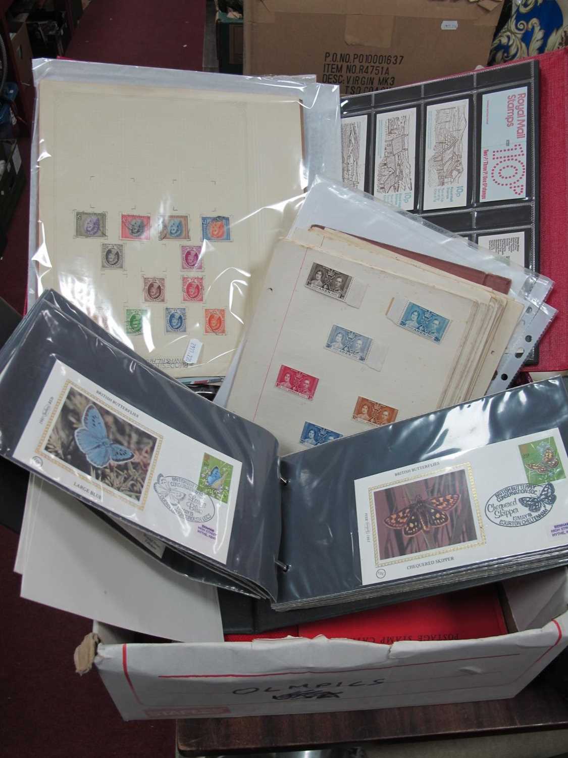 Stamps; An accumulation of mainly Great Britain and British Commonwealth stamps in albums and on