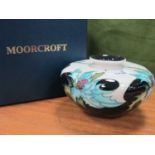 A Moorcroft Pottery 'Sea Holly' Pattern Vase, designed by Emma Bossons, impressed and painted marks,