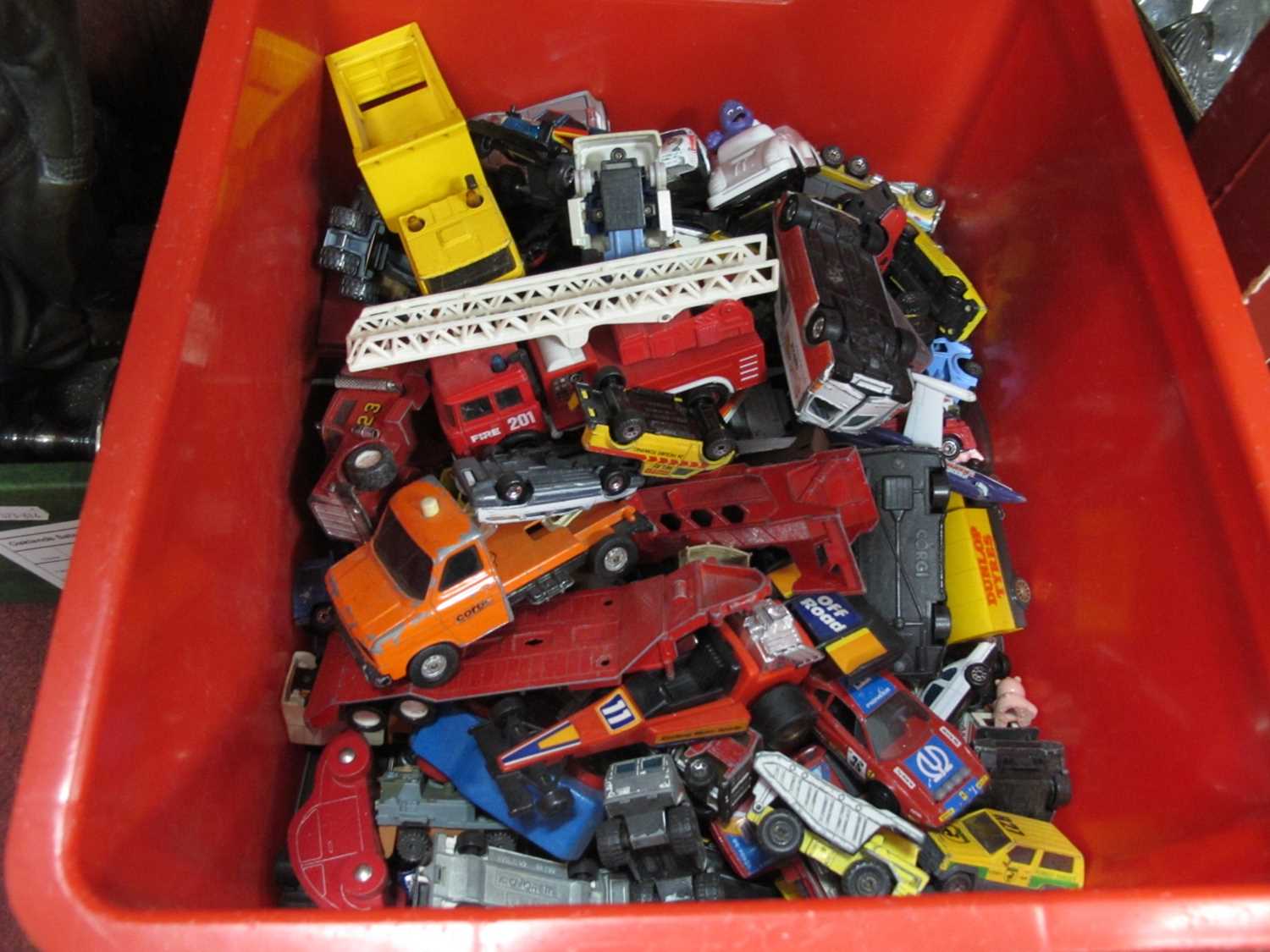 Toys - Mainly die cast vehicles, including Corgi, Matchbox, Majorette:- One Box.