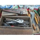 Vintage Tools, comprising of many chisels from Scandia, Wallins and Marples, together with two