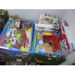 Thunderbirds Tracy Island, Whittley learning toy, Sluban military toys, all boxed:- Two Boxes.