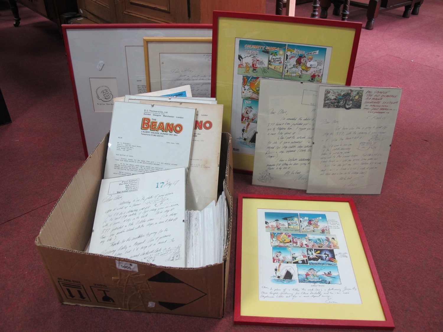 The Beano, correspondence between Ewan Kerr and Clive MacDougall, others from Paul Sample and K.