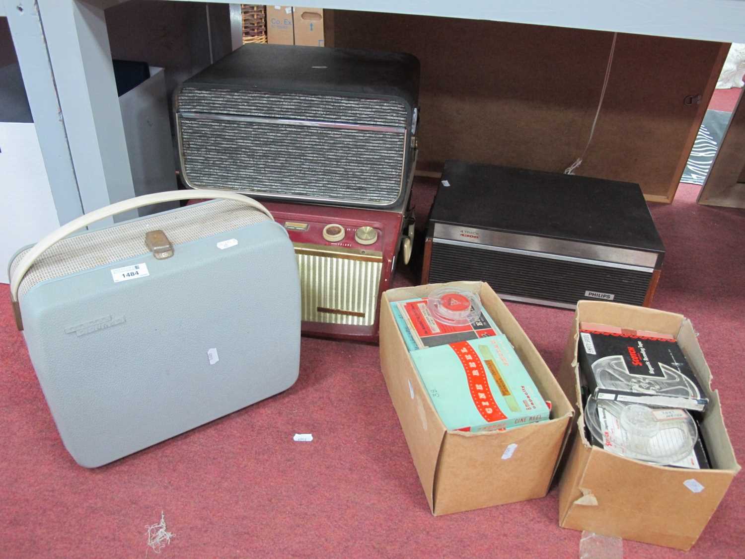 HMV, Sabre 2, Grundig and Phillips reel to reels, plus tapes.