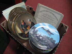 Royal Doulton 'Heroes of The Sky' Plates, (x 12), Norman Rockwell Bradex plates (x 8), all with