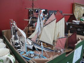 Quantity of Wooden Models of Sailing Vessels:- One Box
