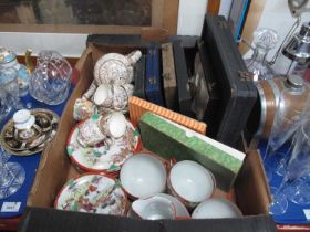 Empire Coffee Ware, Oriental teaware, cased cutlery, including Firth Vickers staybrite:- One Box.