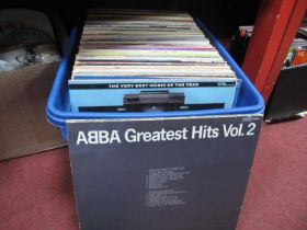 One Large Box of Rock and Pop Vinyl LPs, including Santana, Milli Vanilli, Elton John, Elvis