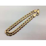 A 9ct Gold Curb Link Bracelet, (10grams).