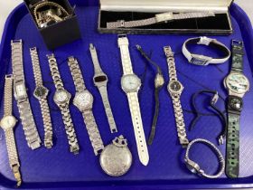 An Assortment of Modern Wristwatches, to include Sekonda, Louis Pickard etc, together with a small