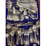 Assorted Plated Cutlery, including mother of pearl handled knives and forks, vintage European fish