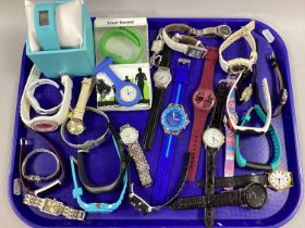 A Collection of Modern Wristwatches, to include fitness watches, Storm, Superdry, Urban etc :- One