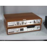 Linsley Hood 75 Vintage Amplifier and Linsley Hood CD Cassette Deck, (untested).