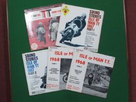 Isle of Man TT Commentary Records, five lp's to include, Isle of Man TT 1965, commentary by Murray