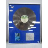 Peter Gabriel (Charisma CDS 4006, 1977) Gold Disc, presented to Airs and Graces Music, 1977