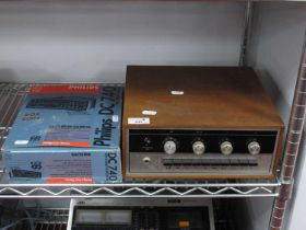 Armstrong 521 Amplifier, as new unused, and boxed Philips DC740 car stereo cassette receiver (both