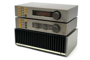 Quad 405-2 Amplifier, Quad 34 Control Unit, Quad FM4 Tuner, various cables and connectors
