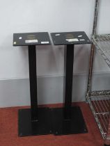 Pair of Foundation Speaker Stands, 21.5" high.