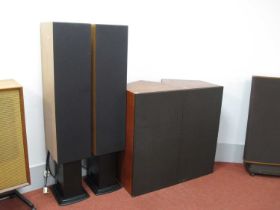 Two Pairs Very Large Speakers, with no markings, they are possibly bespoke made, the front pair