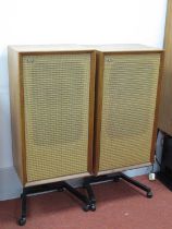 Bower and Wilkins DM3 Speakers, on stands (untested).