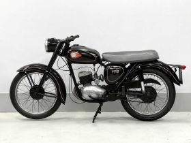 1963 [VGV 483] BSA Bantam D7, 173cc Classic British Motorcycle in black, showing 1,504 miles (