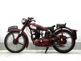 1953 [270 UXE] BSA C11, 249cc Classic British Motorcycle, in maroon, showing 20010 miles. 4-Speed