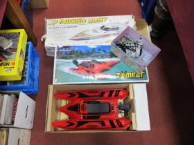 Two Boxed Battery Operated Radio Controlled Model Boats comprising of Ripmax Tomkat with Futaba RT-X