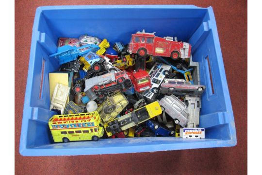 A Quantity of Diecast Model Vehicles by Dinky, Corgi and other. All playworn, small parts missing