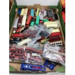 Diecast 1:76 and similar trackside vehicles, metal and plastic, loose, playworn approx. 60