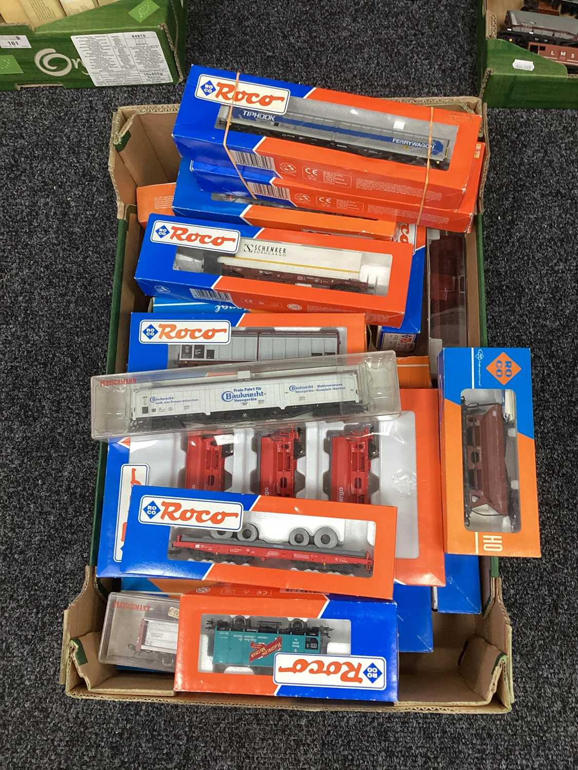 Approximately Thirty Outline Continental HO Gauge Rolling Stock Items, mostly by Roco, boxed.