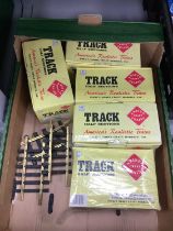 Aristo Craft Trains G gauge track half sections, five boxes plus loose, all unchecked.