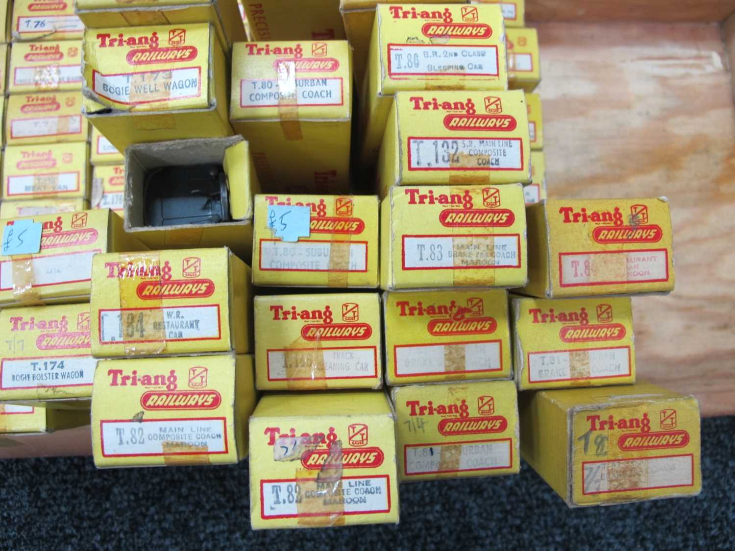 Original Tri-ang TT rolling stock and coaches, boxed, approx. 50 BOXES UNCHECKED, PLAYWORN AND - Image 6 of 7