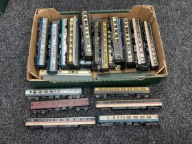 Approximately Thirty Five "OO" Gauge Outline British Coaches by assorted makers, all unboxed.