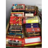 OO gauge railway rolling stock and coaches by Hornby, Mainline, Lima etc., boxed, approx. 30