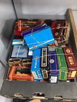 OO gauge railway rolling stock and coaches, by Hornby, Airfix Mainline etc. boxed, approx. 40