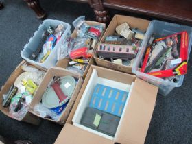 A Quantity of OO/HO Gauge Model Railway Worksop Items to include Rolling Stock, Track, Electrical