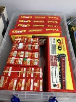 OO gauge Tri-ang railway rolling stock and coaches, boxed, playworn approx. 30