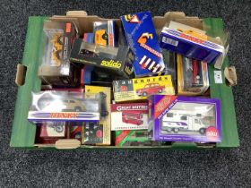 Approximately Twenty Diecast Model Vehicles by Siku, Matchbox, Solido and other, boxed.