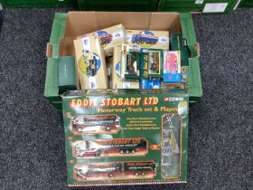 Approximately Sixteen Diecast Model Vehicles by Corgi, Lledo, mostly commercial vehicles and