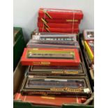 OO gauge coaches from Tri-ang, Mainline, Lima etc, boxed, approx. 25