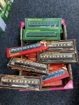 OO gauge coaches from Hornby, Mainline, Replica Railways, Bachmann etc, boxed, approx. 20