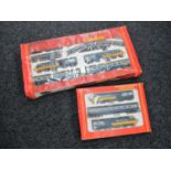 Two Boxed Hornby "OO" Gauge HST Train Sets/Pack. #R541 Inter City 125 Set, #R232 High Speed Train