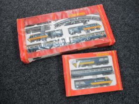 Two Boxed Hornby "OO" Gauge HST Train Sets/Pack. #R541 Inter City 125 Set, #R232 High Speed Train