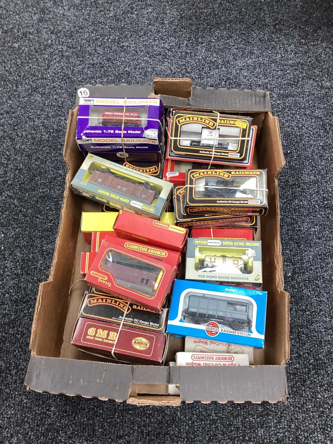 OO gauge rolling stock by Hornby, Airfix, Mainline etc, boxed, approx. 35