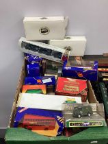 Diecast various vehicles from Corgi, Matchbox, EFE etc, boxed, approx. 25