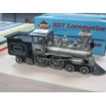 A Tinplate/White Metal Model Outline American Steam Locomotive, R/No. 1864, signs of corrosion,