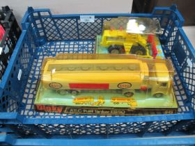 Two Circa 1970's Dinky Toys Diecast Model Vehicles. #945 AEC Fuel Tanker Esso, #976 Michigan 180-111