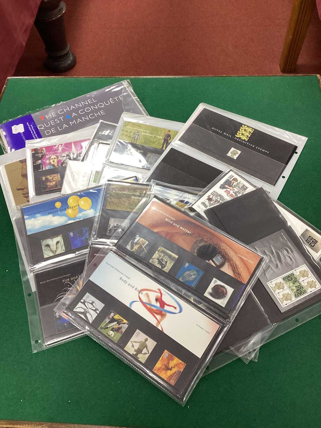 Stamps; An assortment of Great Britain presentation packs with a total of over £100 face value in